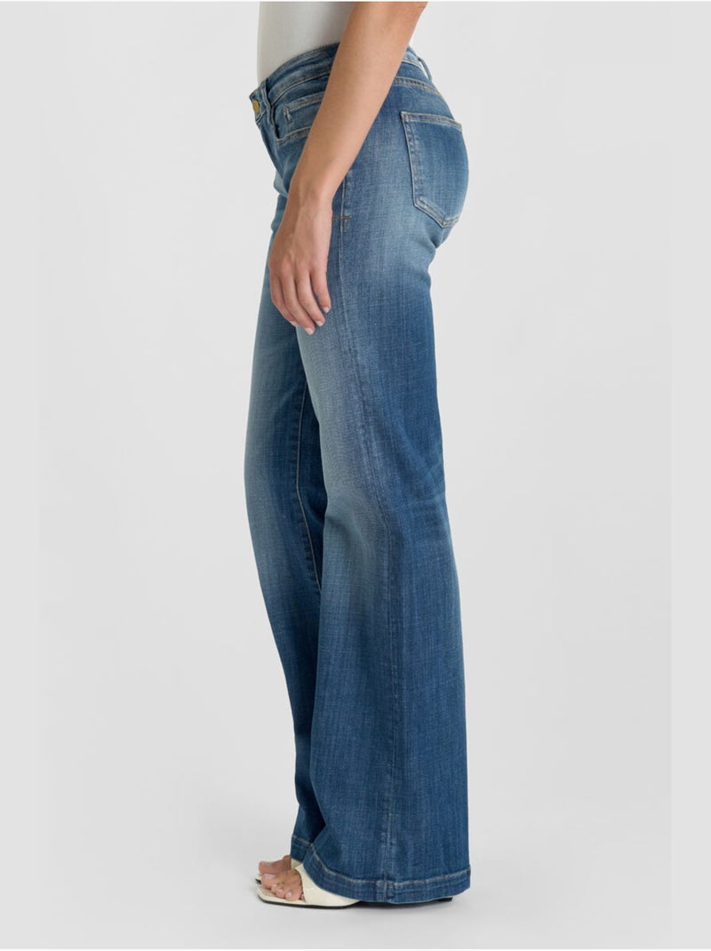 Jeans flare flare, largo 34 Azul - Kiabi