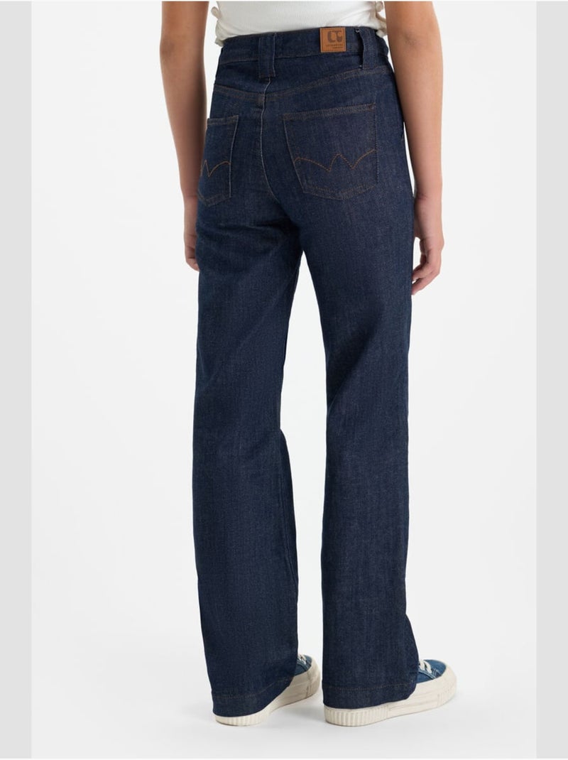 Jeans  flare, largo 34 Azul - Kiabi