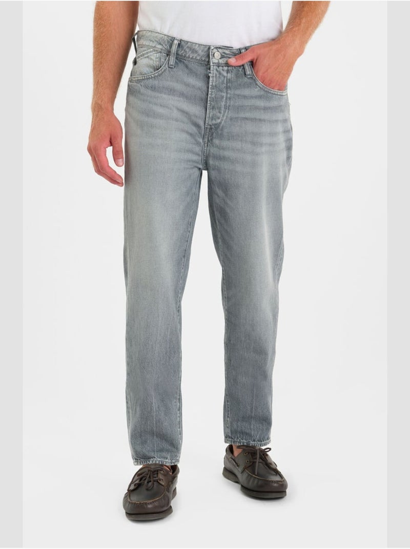Jeans loose, ancho 1999, largo 34 Gris - Kiabi