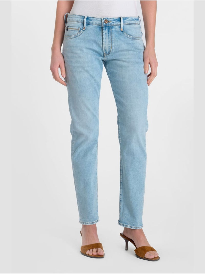 Jeans loose, ancho 200/43, 7/8 Azul - Kiabi