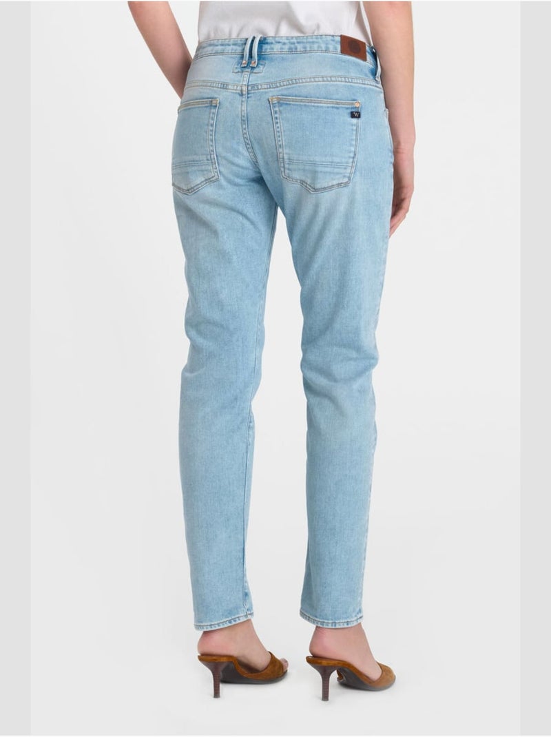 Jeans loose, ancho 200/43, 7/8 Azul - Kiabi