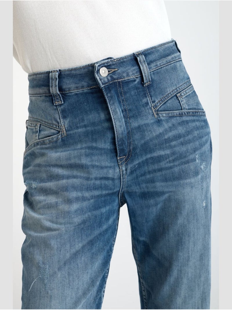 Jeans loose, ancho , 7/8 Azul - Kiabi