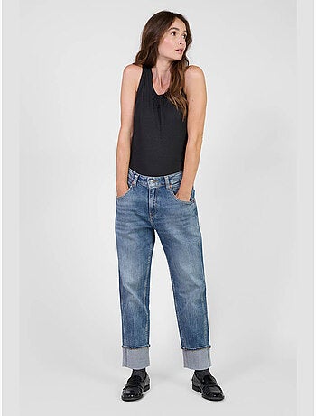 Jeans loose, ancho , 7/8