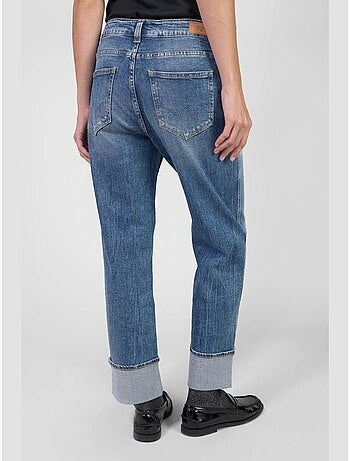 Jeans loose, ancho , 7/8