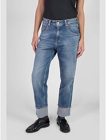 Jeans loose, ancho , 7/8