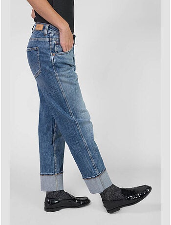 Jeans loose, ancho , 7/8