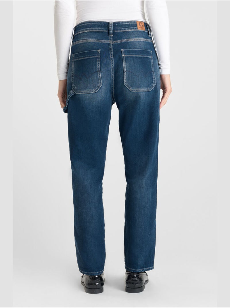 Jeans loose, ancho , 7/8 Azul - Kiabi