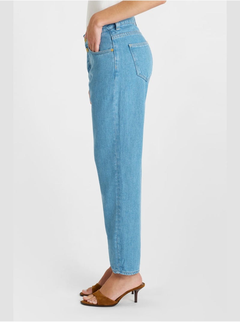Jeans loose, ancho , 7/8 Azul - Kiabi