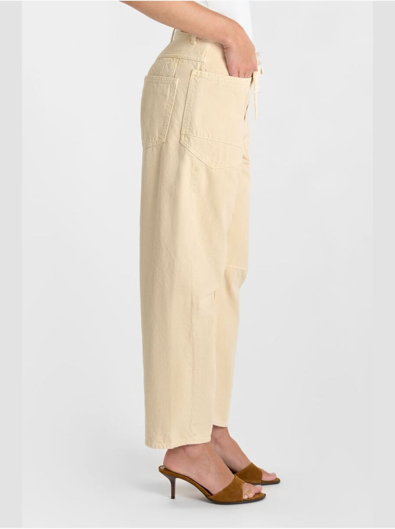 Jeans loose, ancho , largo 34 Amarillo - Kiabi