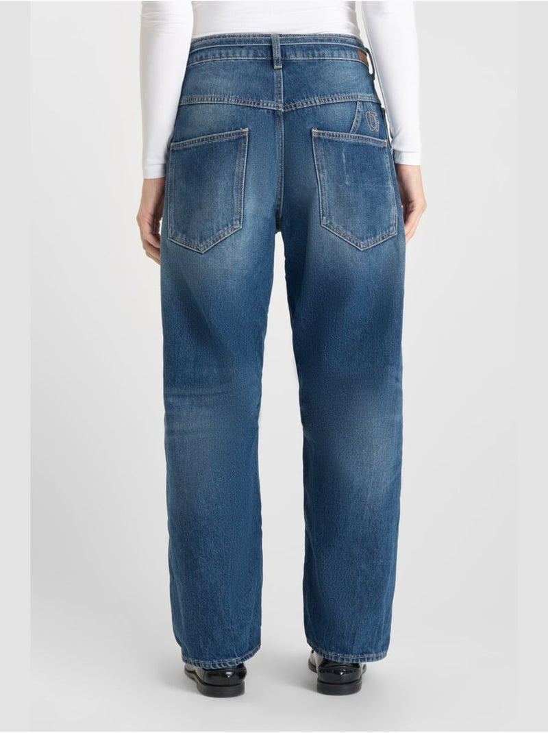 Jeans loose, ancho , largo 34 Azul - Kiabi