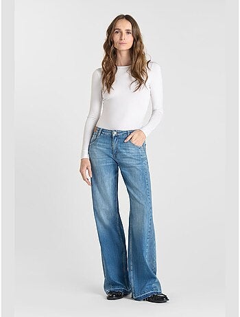 Jeans loose, ancho , largo 34