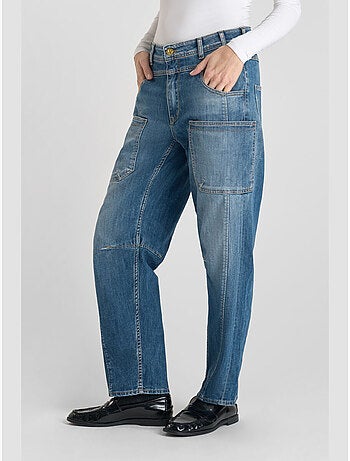 Jeans loose, ancho , largo 34