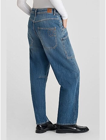 Jeans loose, ancho , largo 34