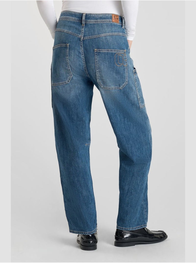 Jeans loose, ancho , largo 34 Azul - Kiabi
