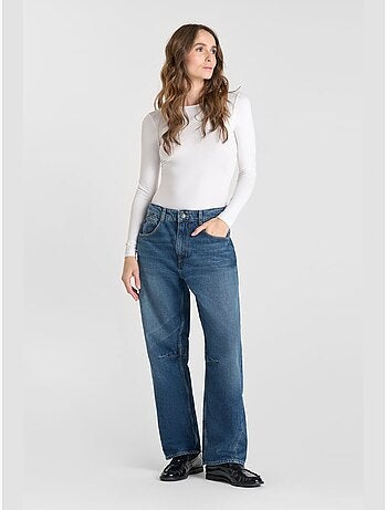 Jeans loose, ancho , largo 34