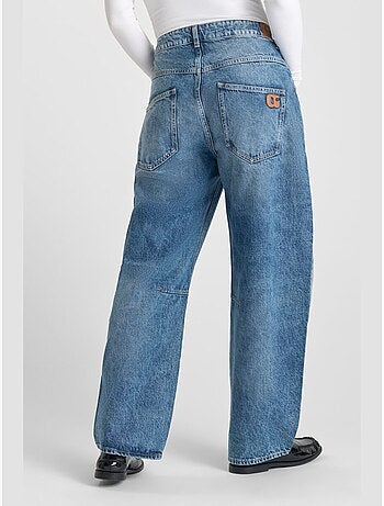 Jeans loose, ancho , largo 34
