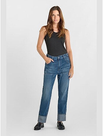 Jeans loose, ancho , largo 34
