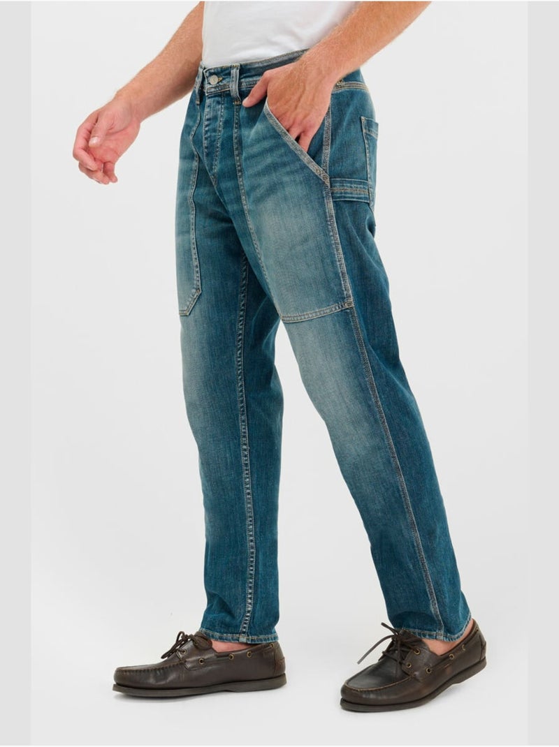 Jeans loose, ancho , largo 34 Azul - Kiabi