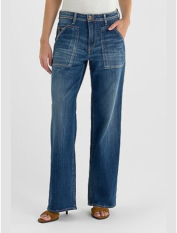 Jeans loose, ancho , largo 34