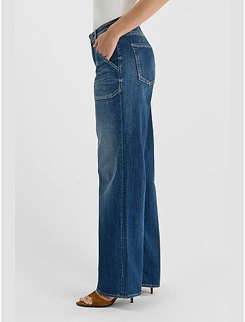 Jeans loose, ancho , largo 34