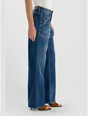 Jeans loose, ancho , largo 34