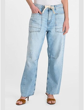 Jeans loose, ancho , largo 34