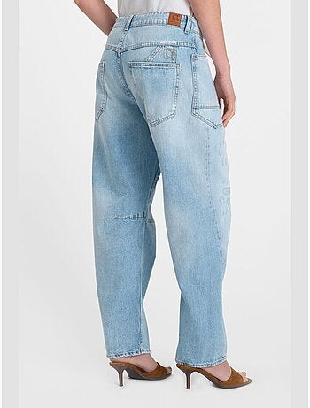 Jeans loose, ancho , largo 34