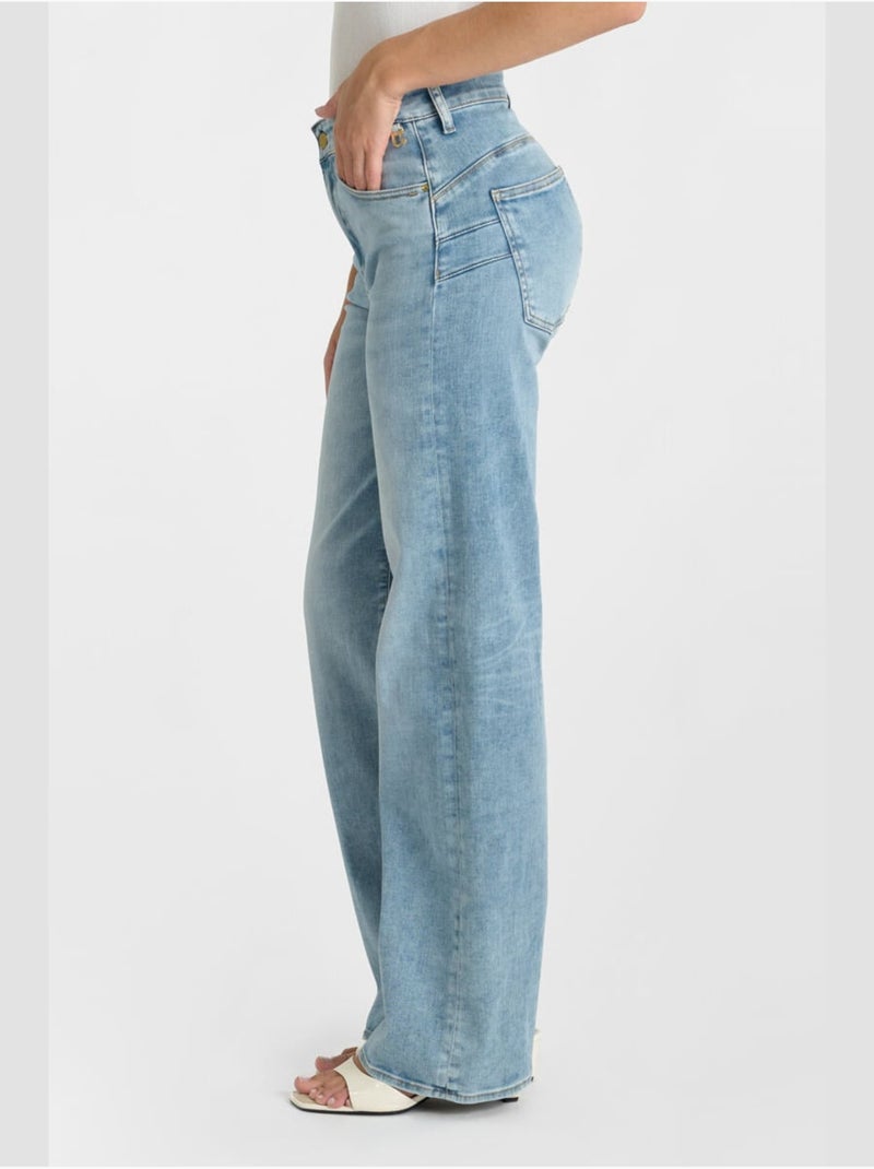 Jeans loose, ancho , largo 34 Azul - Kiabi