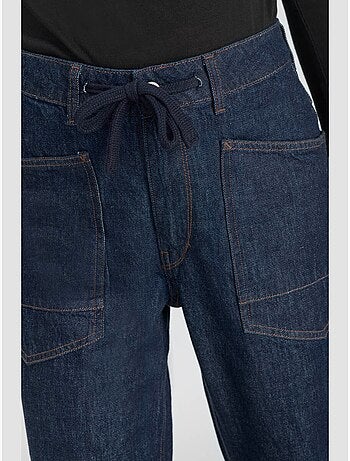 Jeans loose, ancho , largo 34