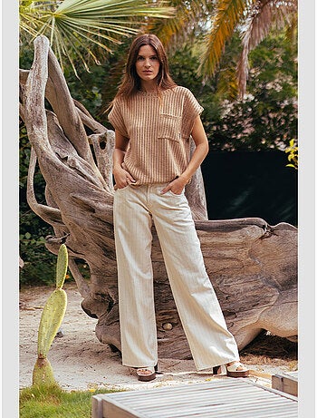 Jeans loose, ancho , largo 34