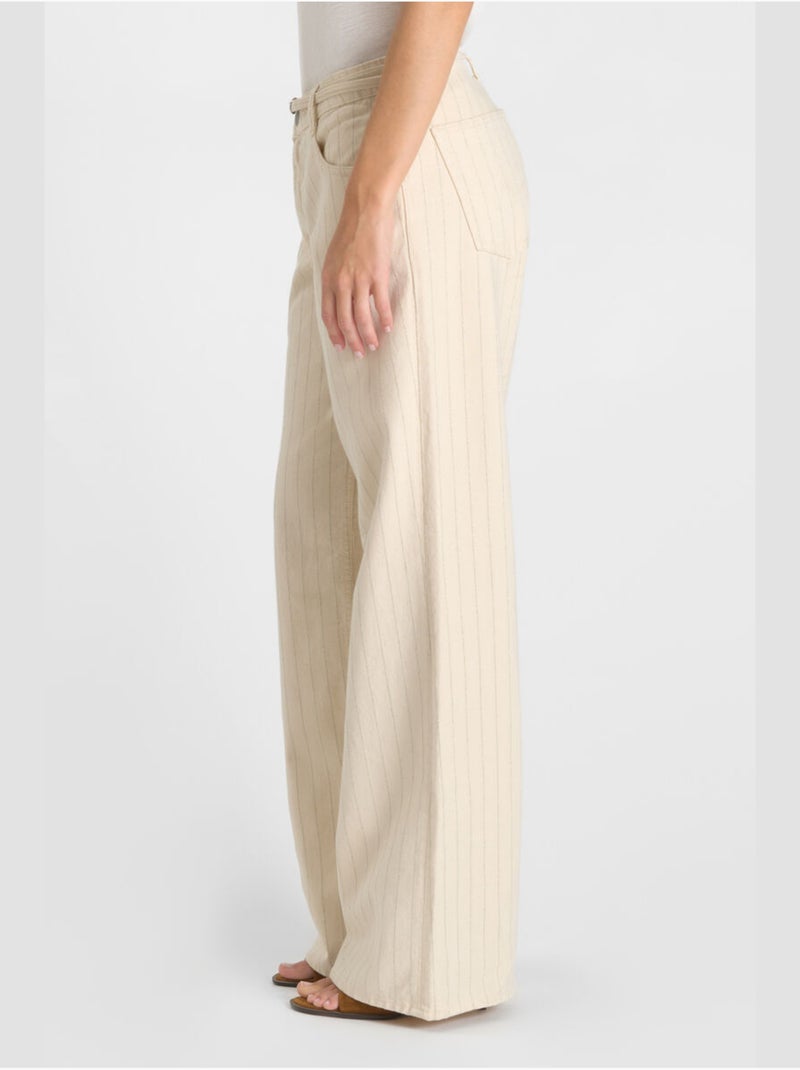 Jeans loose, ancho , largo 34 Beige - Kiabi