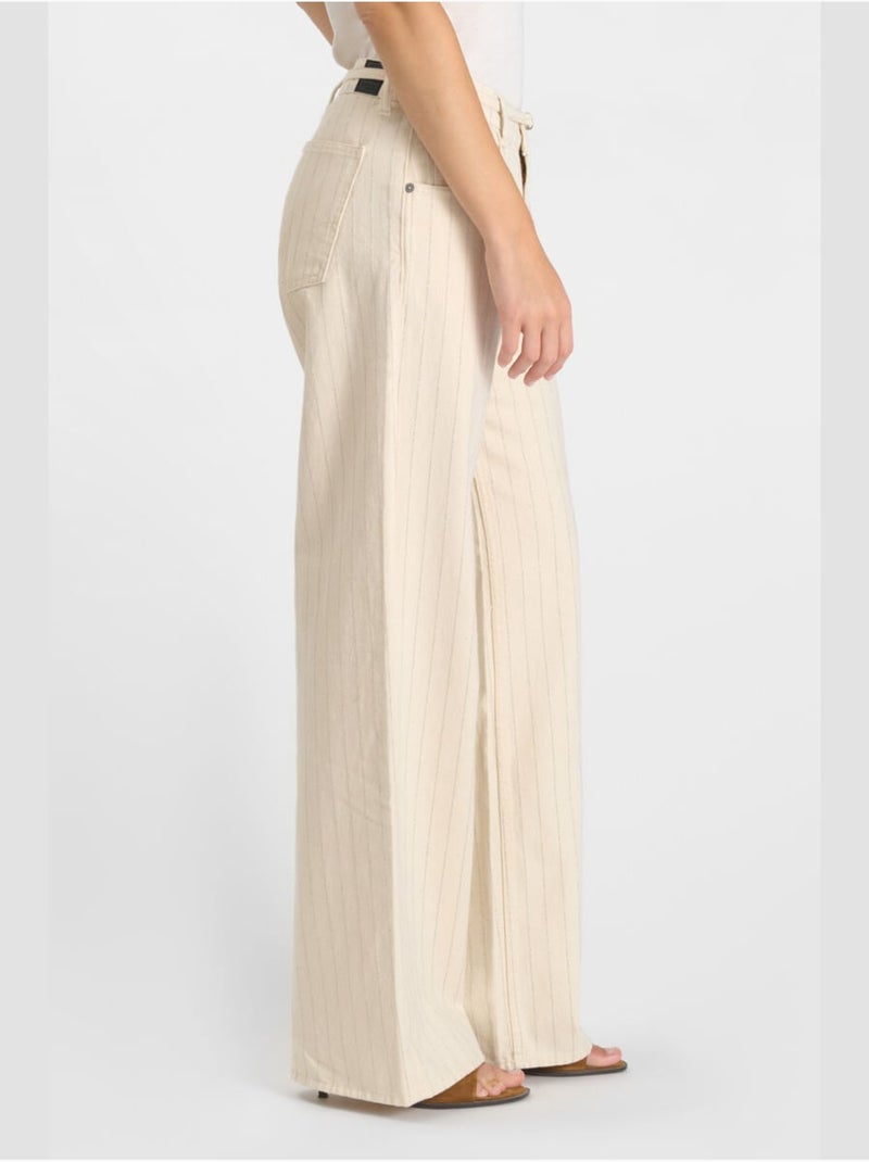 Jeans loose, ancho , largo 34 Beige - Kiabi