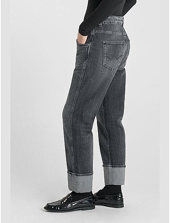 Jeans loose, ancho , largo 34