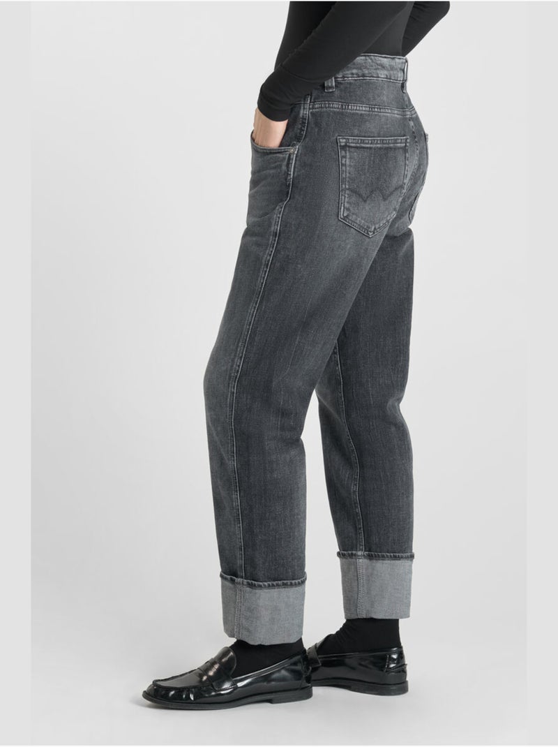 Jeans loose, ancho , largo 34 Gris - Kiabi