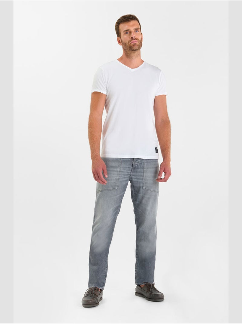 Jeans loose, ancho , largo 34 Gris - Kiabi