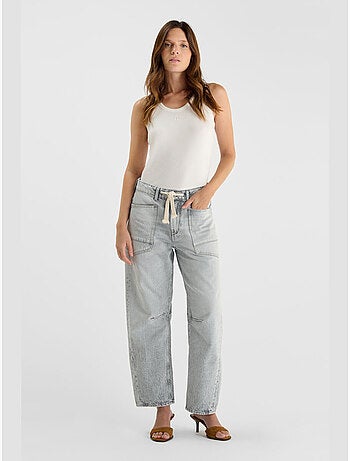 Jeans loose, ancho , largo 34