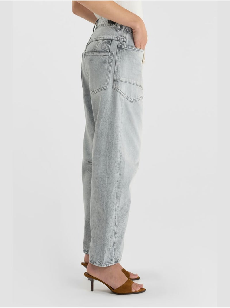 Jeans loose, ancho , largo 34 Gris - Kiabi