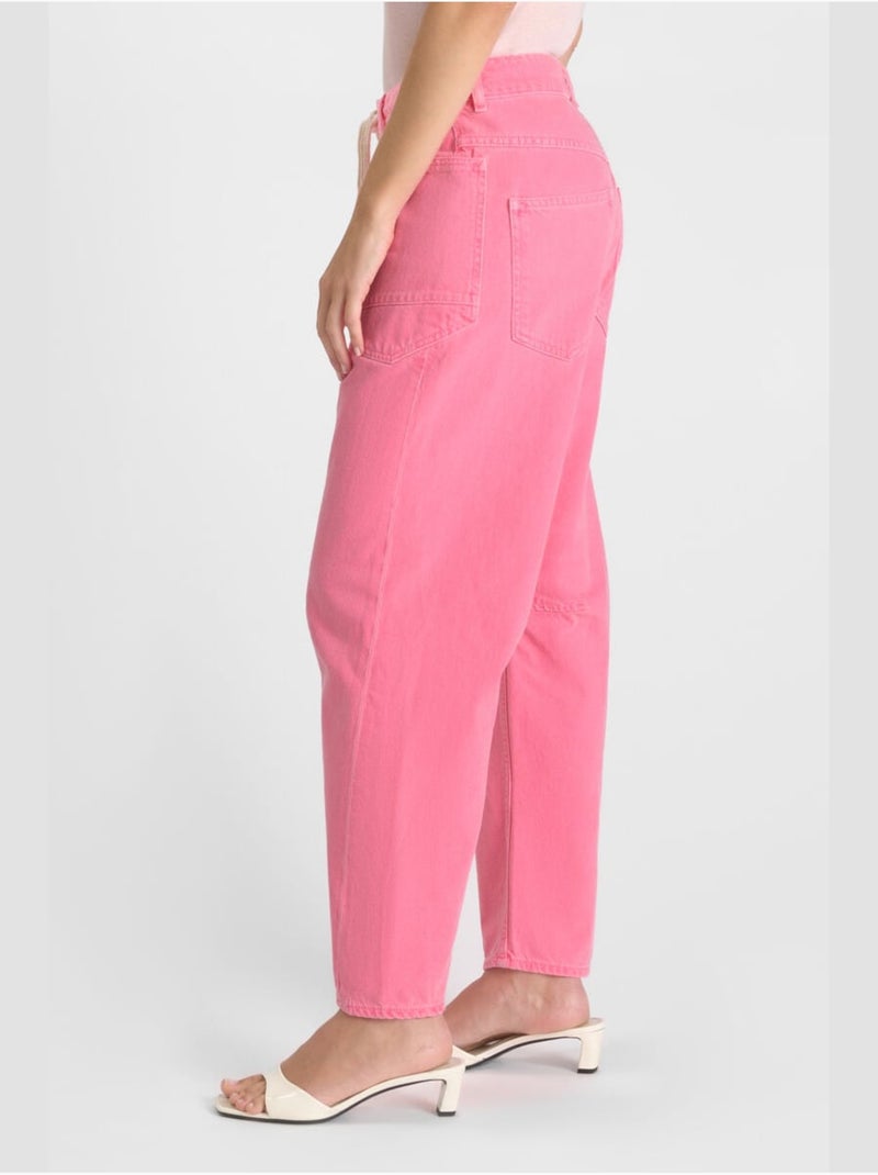 Jeans loose, ancho , largo 34 Rosa - Kiabi