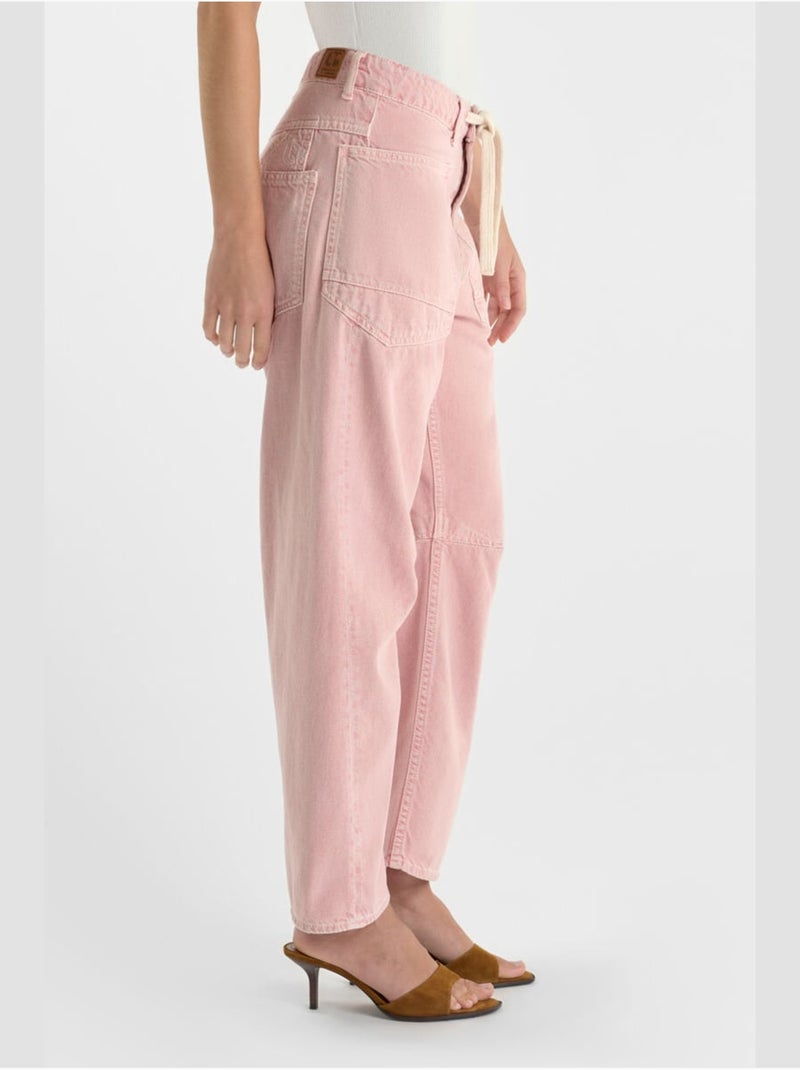 Jeans loose, ancho , largo 34 Rosa - Kiabi