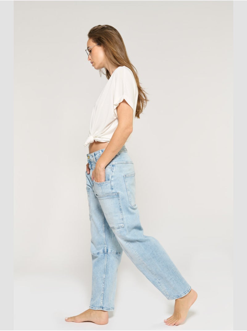 Jeans loose, ancho MADIENEO, largo 34 Azul - Kiabi