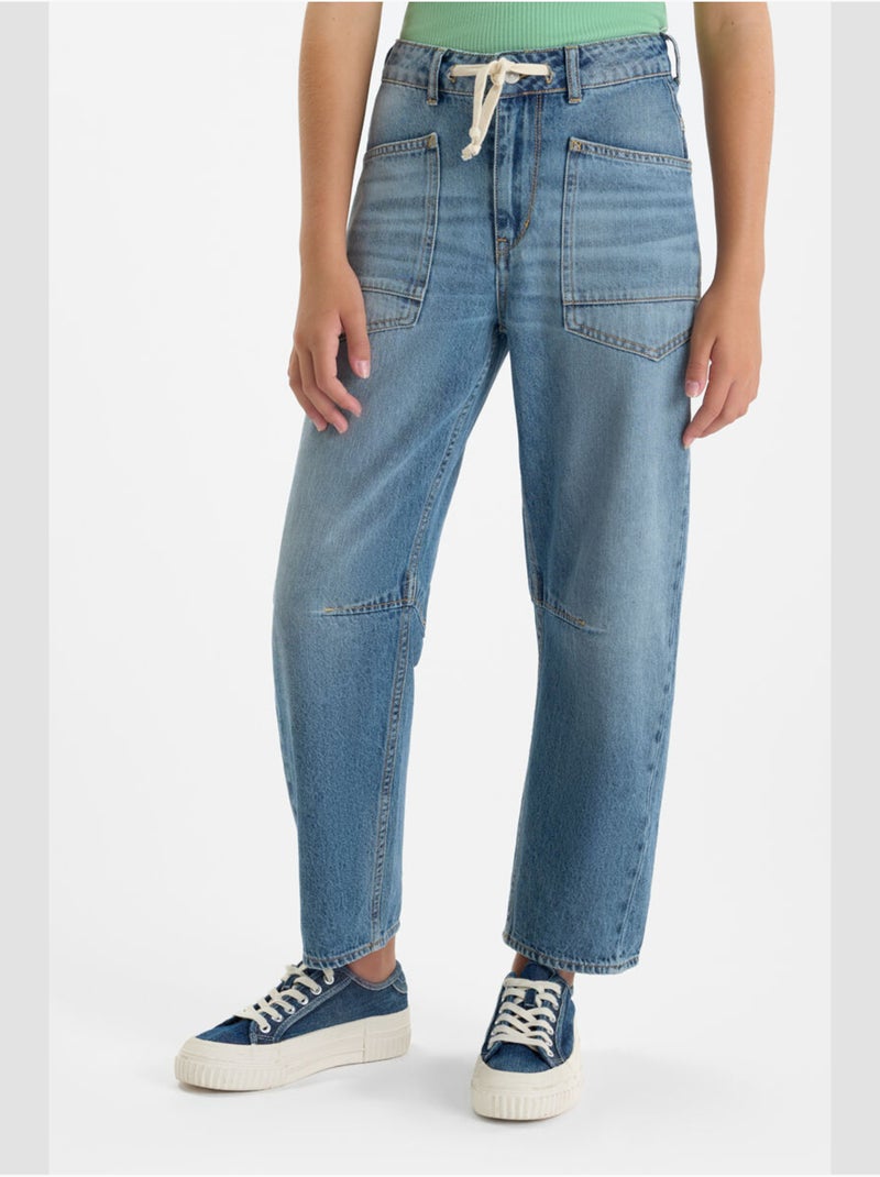 Jeans loose, ancho MONTICEL, largo 34 Azul - Kiabi