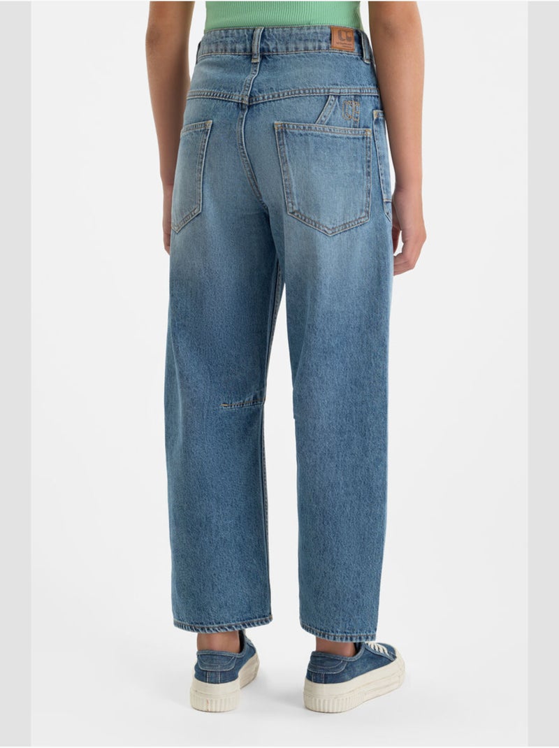 Jeans loose, ancho MONTICEL, largo 34 Azul - Kiabi