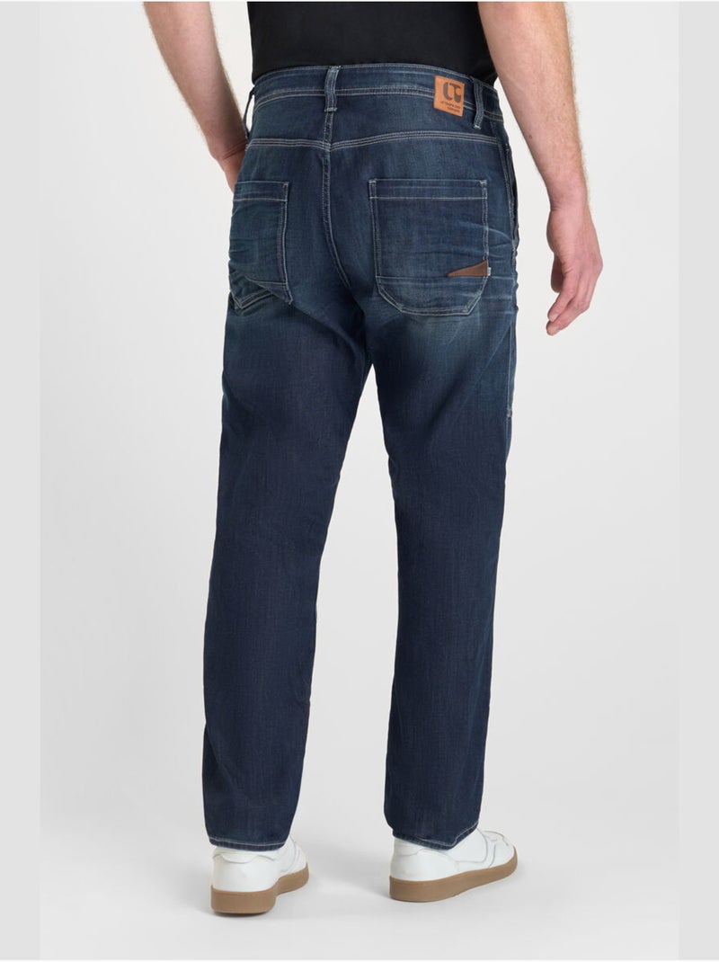 Jeans loose, ancho WORK, largo 34 Azul - Kiabi