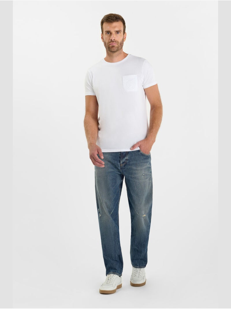 Jeans loose, ancho WORK, largo 34 Azul - Kiabi