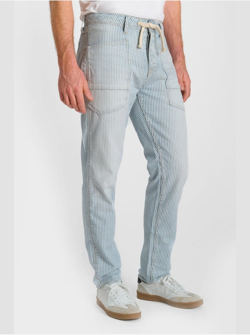 Jeans loose, ancho WORK, largo 34 Azul - Kiabi
