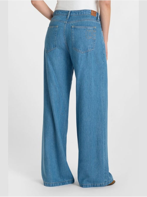 Jeans loose, ancho ZAZOU, largo 34 - Kiabi