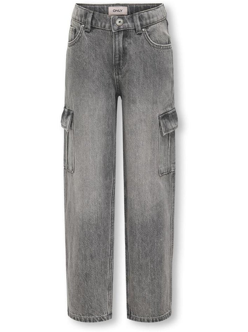 Jeans Loose para Niñas de ONLY Gris plateado - Kiabi