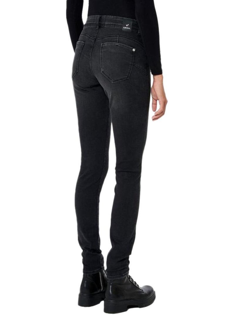 Jeans pitillo de mujer Kaporal Negro - Kiabi