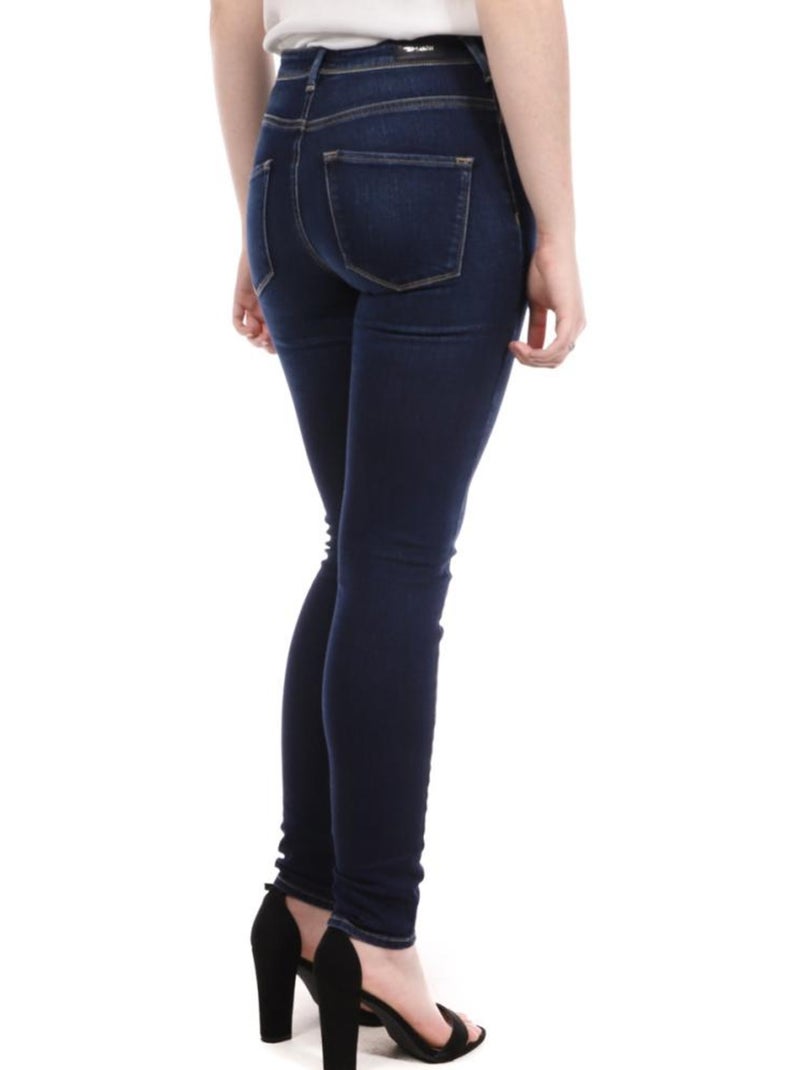 Jeans pitillo de tiro alto Teddy Smith en Azul - Kiabi