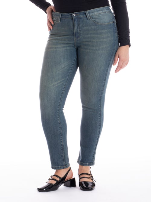 Jeans pitillo push-up stretch OBSPU3 'OBER' - Kiabi
